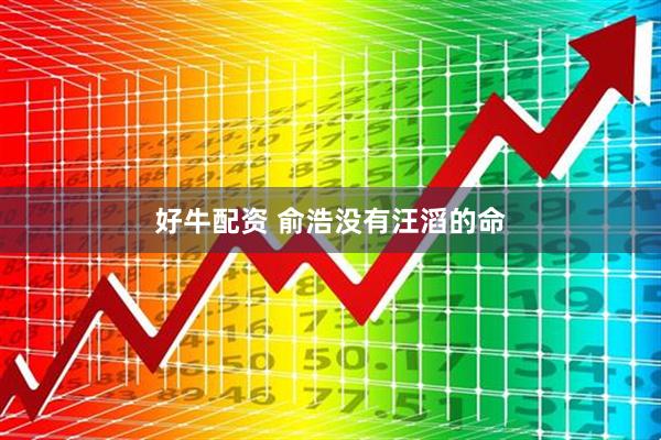 好牛配资 俞浩没有汪滔的命